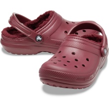Crocs Classic Lined Clog (mit Innenfutter) weinrot Sandale Sandale/Hausschuhe